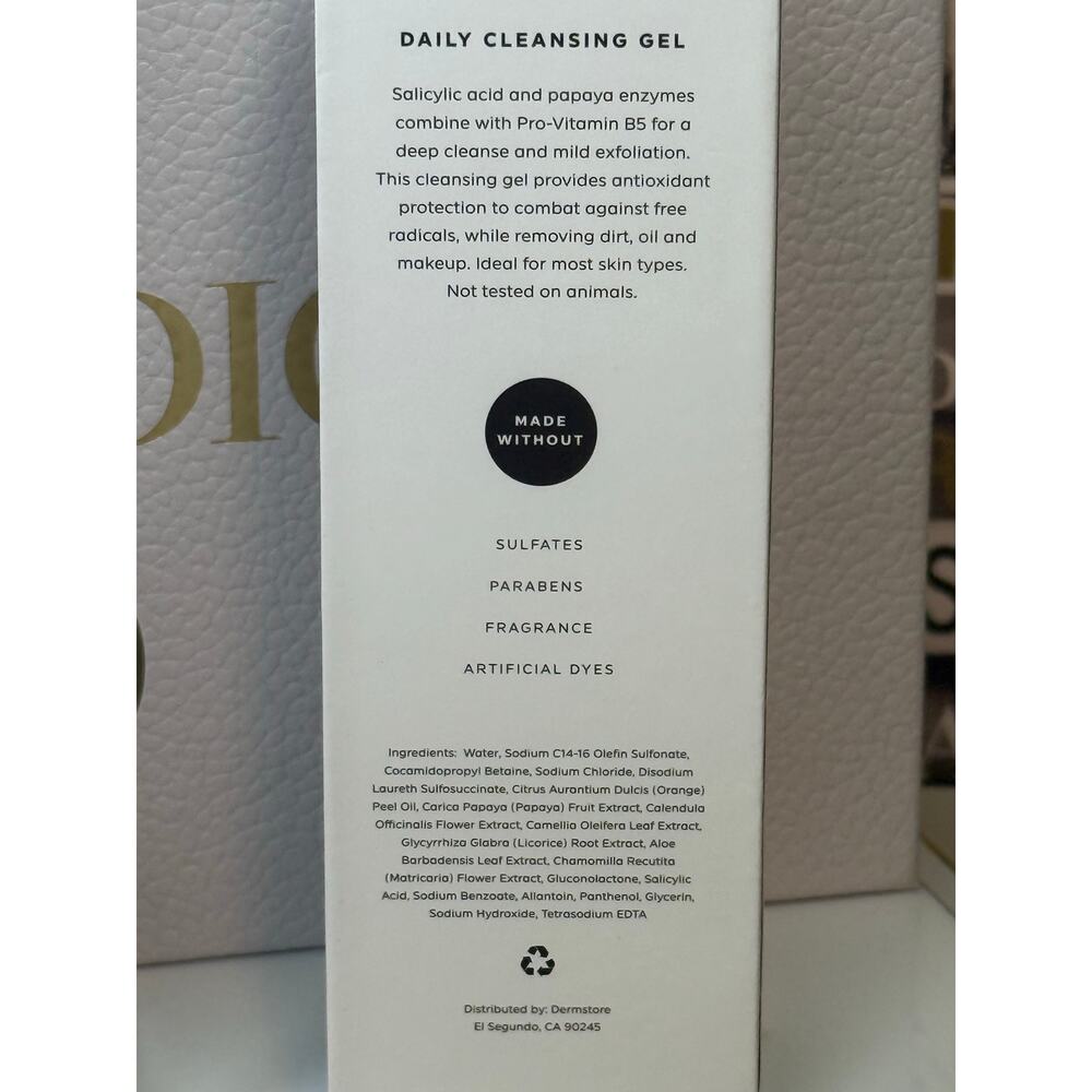 DermStore Daily Cleansing Gel w Salicyclic Acid + Papaya Enzymes BUNDLE of 2-NEW - Picture 3 of 4